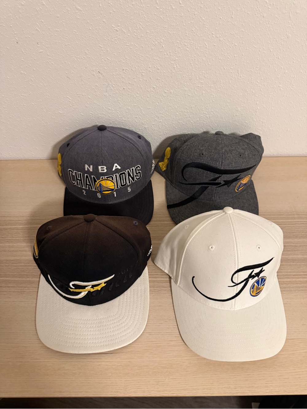 Golden State Warriors Kids NBA Champions Cap - Gray/Black/White